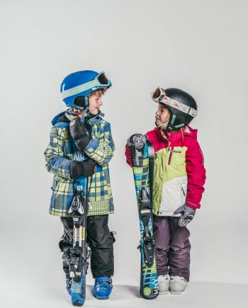 Oxygène Ski & Snowboard School Boy & Girl Skiers