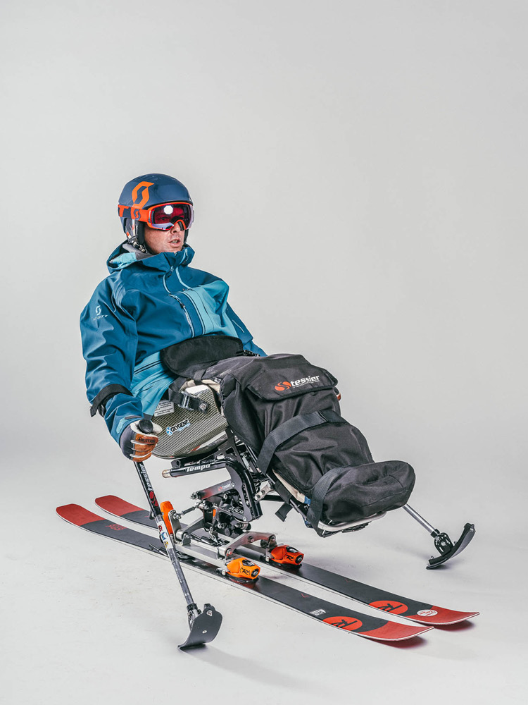 Oxygène adaptive sit-ski lessons