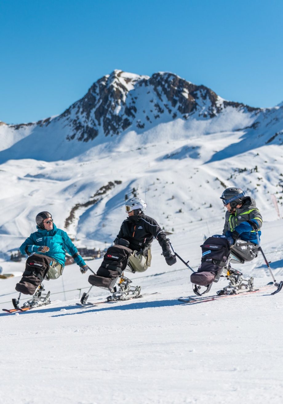 Sit-skiing with Oxygène