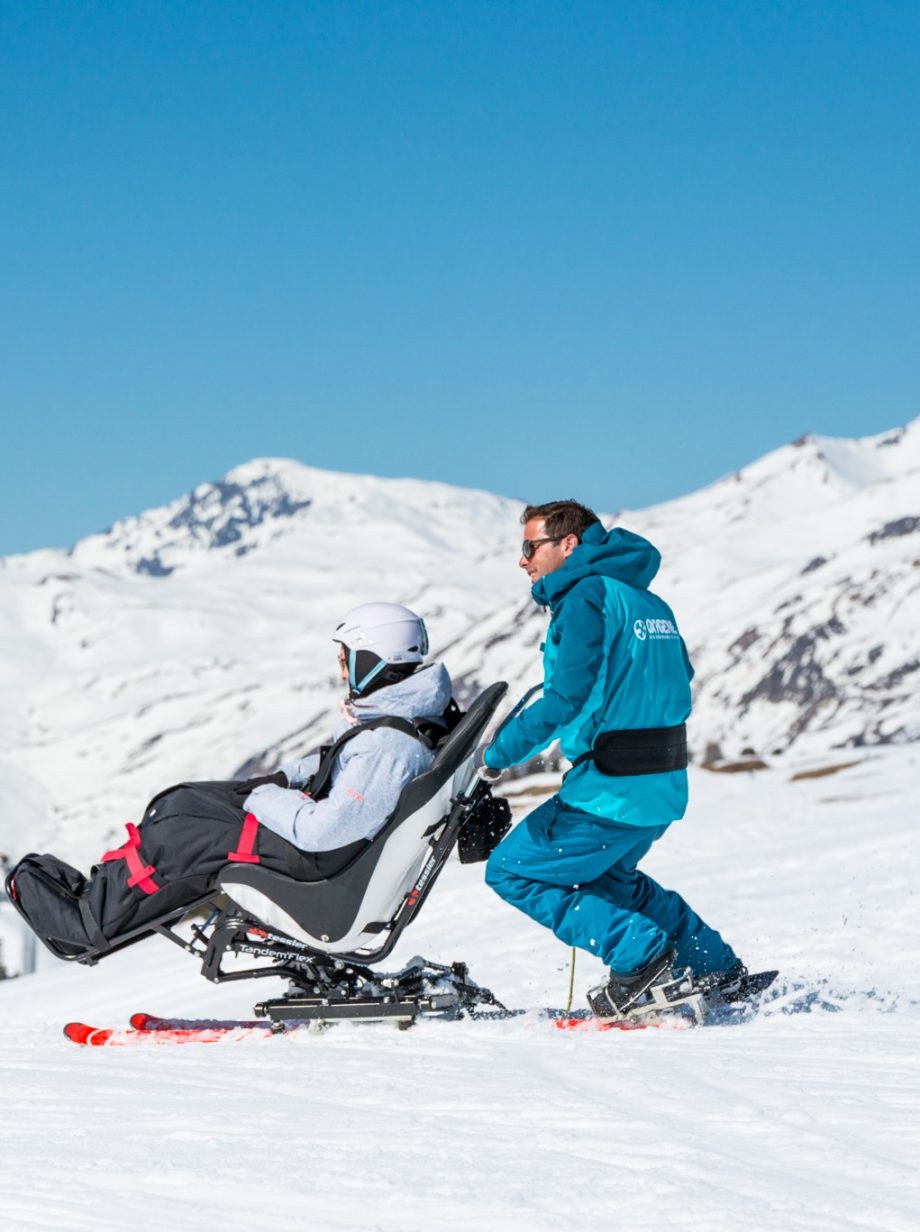 Sit-skiing with Oxygène