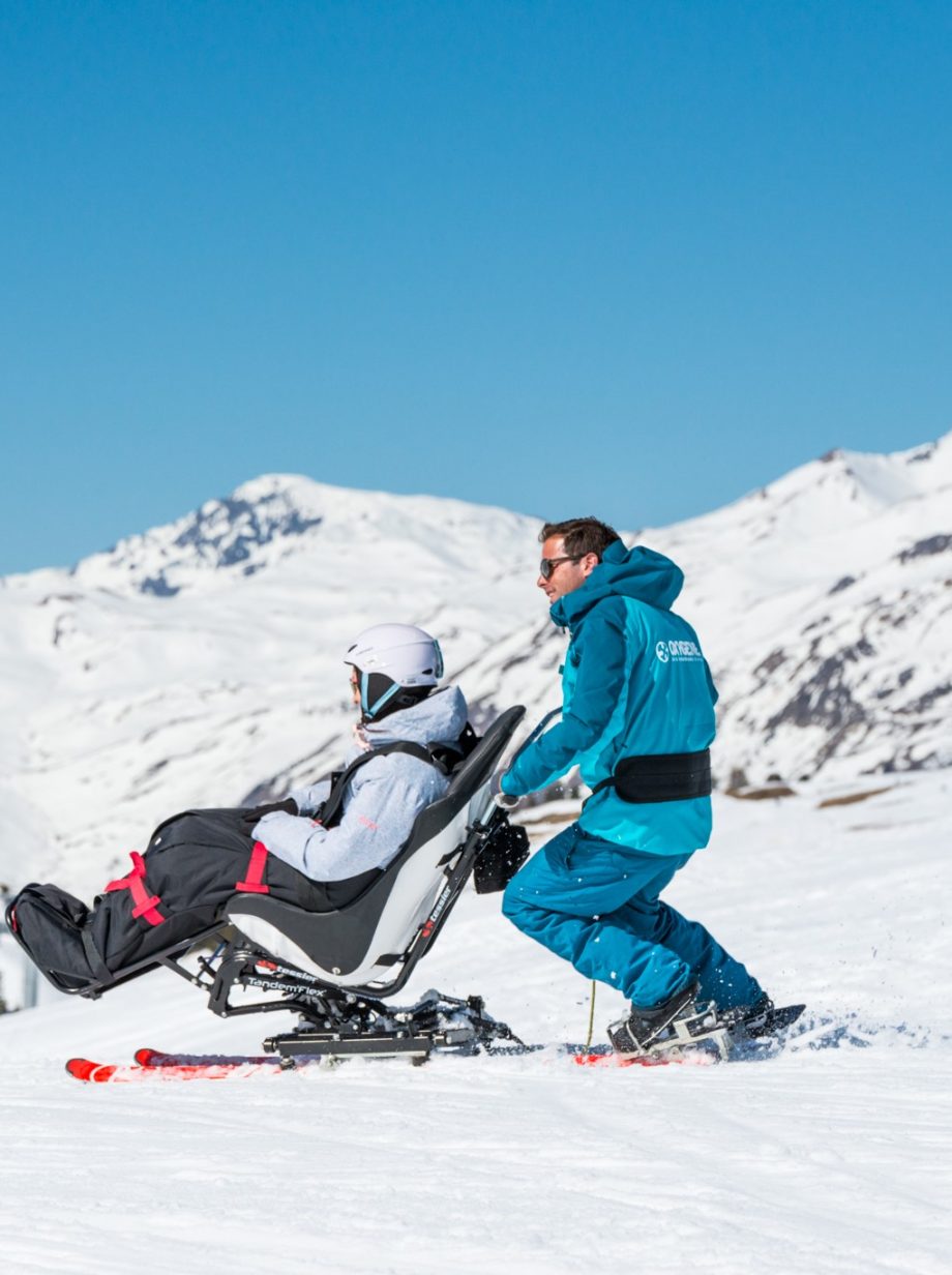 Adaptive skiing with Oxygene