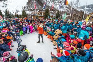 ceremonie de remise des medailles cours de ski Oxygène Val d'isère