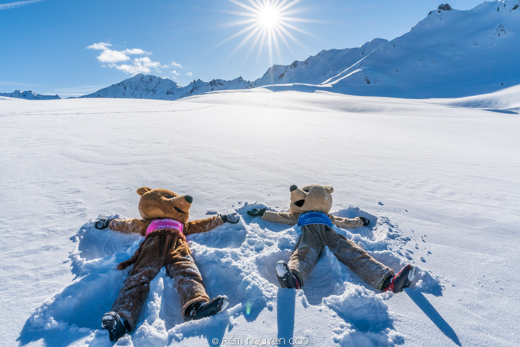 bear lovers and snow angels