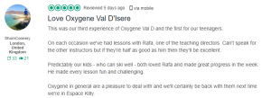 tripadvsior review for teens ski lessons val disere