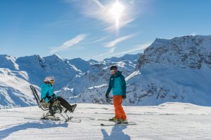 sortie ski adapté moniteur oxygene