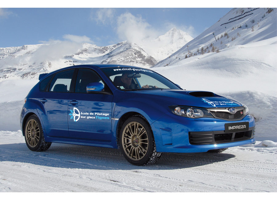 Ice driving in Tignes